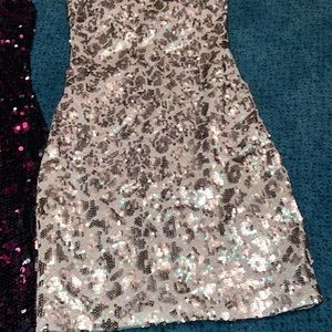 Women’s Arden B Sequin Leopard Strapless Dress